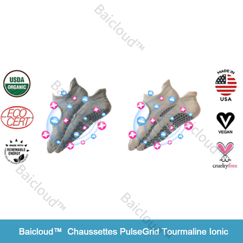 Vente du dernier jour à 50% de réduction🎁 Baicloud™ PulseGrid Chaussettes Ioniques Tourmaline🎁