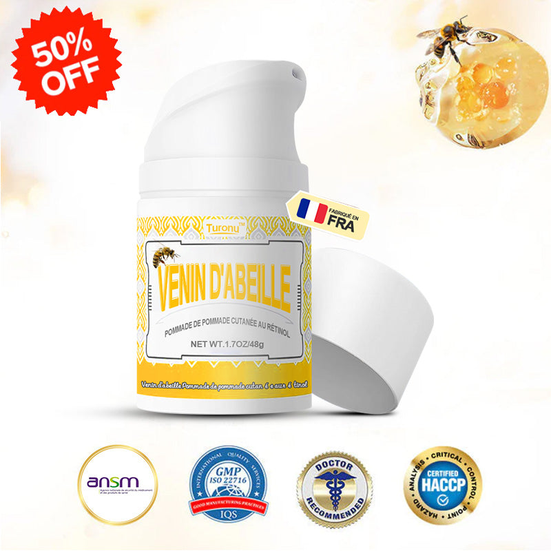 Pommade au venin d'abeille et rétinol 🐝Conforme aux normes de l'ANSM 🌈Promotion exceptionnelle : -55% pour une durée limitée !